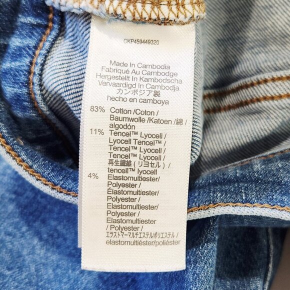 Madewell Cali Demi Boot Cut Jeans 27 Medium Wash Blue Mid Rise Cropped Stretch - Picture 11 of 11